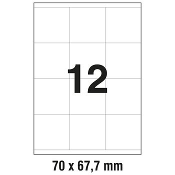Etikete ILK  70x67,7 mm pk100L Zweckform 3661