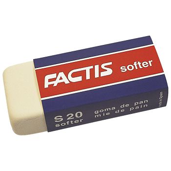 Gumica sintetička S20 softer Factis bijela-KOMAD