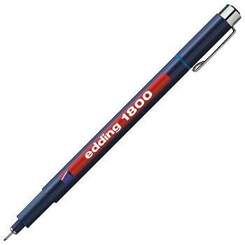 Flomaster za tehničko crtanje profipen 0,1 mm Edding 1800 plavi