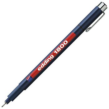 Flomaster za tehničko crtanje profipen 0,3 mm Edding 1800 crni