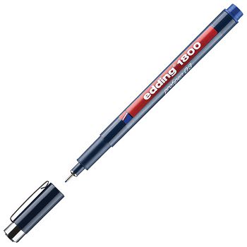 Flomaster za tehničko crtanje profipen 0,3 mm Edding 1800 plavi