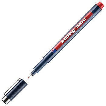Flomaster za tehničko crtanje profipen 0,7mm Edding 1800 crveni