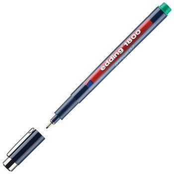 Flomaster za tehničko crtanje profipen 0,7 mm Edding 1800 zeleni