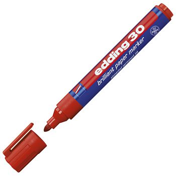 Marker briljant za papir 1,5-3 mm Edding 30 crveni