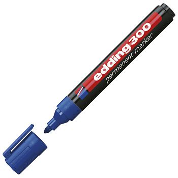Marker permanentni 1,5-3 mm okrugli vrh Edding 300 plavi