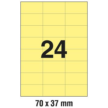 Etikete ILK  70x37 mm pk100L Zweckform 3451 žute
