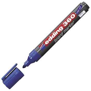 Marker za bijelu ploču 1,5-3 mm Edding 360 plavi