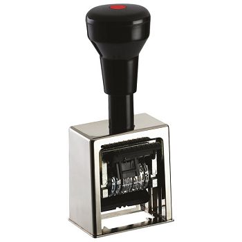 Datumar metalni H-4 mm s text pločom Reiner D28 krom
