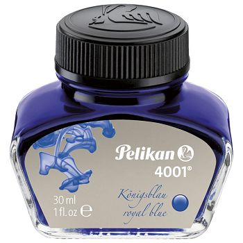 Tinta za nalivpero bočica 30ml 4001 Pelikan 301010 plava