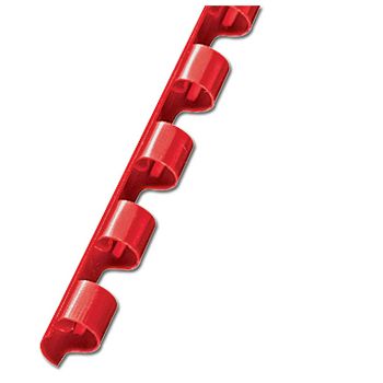 Spirala plastična fi- 6 mm pk100 Fornax crvena