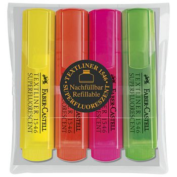 Signir 1-5 mm 46 Superfluorescent pvc etui Faber-Castell 154604/4boje blister!!