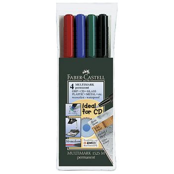 Marker permanentni 1,0 mm Multimark Faber-Castell 152504/4boje