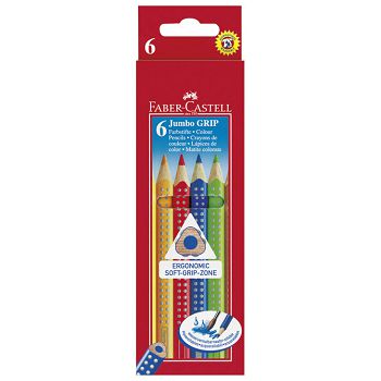 Boje drvene   6boja Jumbo Grip Faber-Castell 110906