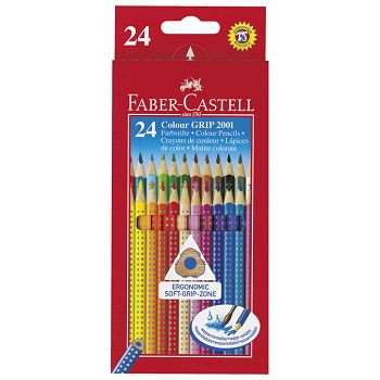 Boje drvene  24boje Grip 2001 Faber-Castell 112424