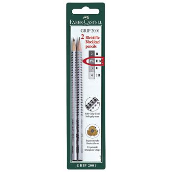 Olovka grafitna HB Grip 2001 pk2 Faber-Castell 217497 blister