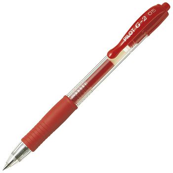 Roler gel grip 0,5 mm G2 Pilot BL-G2-5-R crveni