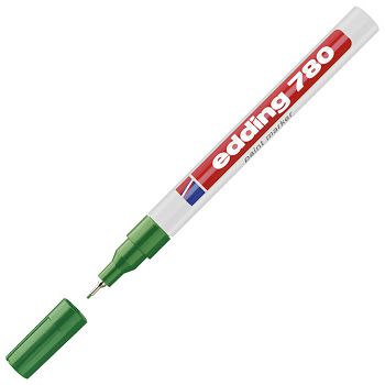 Marker permanentni lakirajući 0,8 mm Edding 780 zeleni
