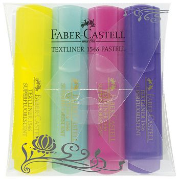 Signir 1-5mm 46 Pastel pvc etui Faber-Castell 1546/4boje blister