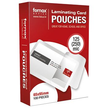 Folija za plastificiranje 125my 65x95 mm sjajna pk100 Fornax
