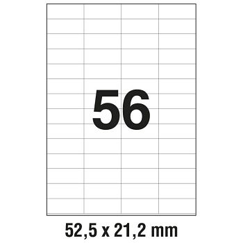 Etikete ILK  52,5x21,2 mm pk100L Zweckform 3668