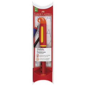 Nalivpero školsko L za ljevake Faber-Castell 149870 crveno/narančasto blister!!