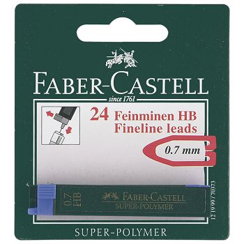 Mine 0,7mm HB super polymer pk2 Faber-Castell blister