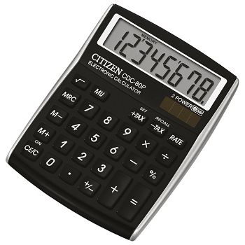 Kalkulator komercijalni  8mjesta Citizen CDC-80 crni blister!!