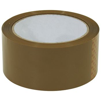 Traka ljepljiva 48 mm/66m akrilna bešumna 25my  FORoffice smeđa