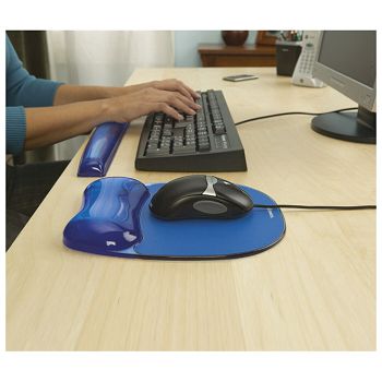 Podloga za miša ergonomska-gel Fellowes 9114120 plava PROMO