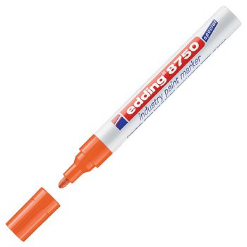 Marker industrijski lakirajući 2-4 mm Edding 8750 narančasti