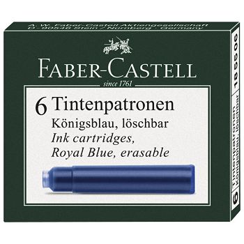 Tinta za nalivpero patrone pk6 Faber-Castell 185506 plava