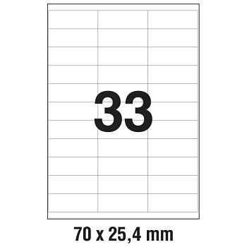 Etikete ILK  70x25,4 mm pk100L Zweckform 3421
