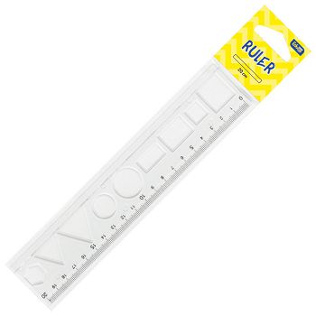 Ravnalo pvc 20 cmx4cm(likovi) Educa blister