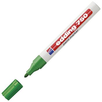 Marker permanentni lakirajući 2-4 mm Edding 750 zeleni