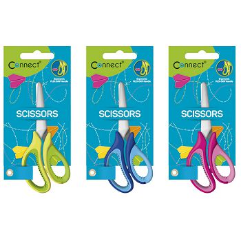Škare školske 13 cm oble s mjerilom Soft Connect sortirano blister