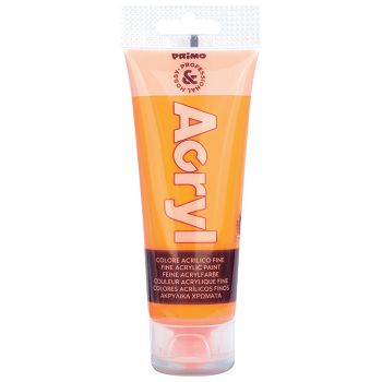Boja akrilna  75ml pvc tuba Primo 420TAF75250 fluorescentno narančasta
