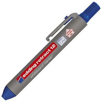 Marker za bijelu ploču 1,5-3 mm Edding Retract 12 plavi