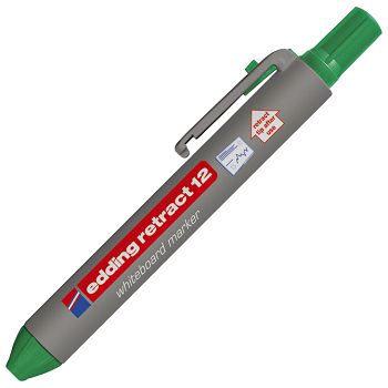 Marker za bijelu ploču 1,5-3 mm Edding Retract 12 zeleni