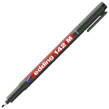 Marker OHP permanentni 1 mm Edding 142 M crni