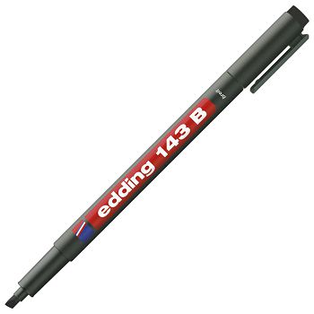 Marker OHP permanentni 1-3 mm Edding 143 B crni