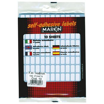 Etikete slep  14x8 mm pk10L Markin 10010 blister