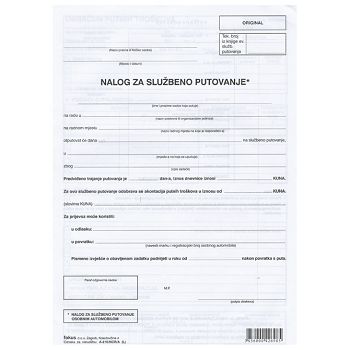 Obrazac A-210/NCR/A putni nalog (sa stanjem brojila) Fokus