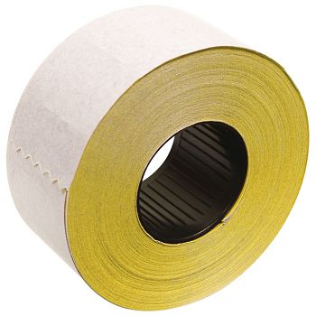 Etikete u roli 26x16 mm četvrtaste dvoredne pk36 Printex žute