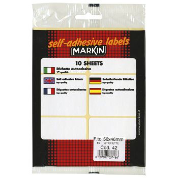 Etikete slep  56x46 mm pk10L Markin 10042 blister