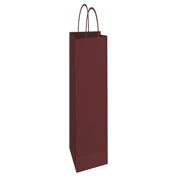 Vrećice ukrasne-boca 13x40x8 cm sjajna plastifikacija Fornax bordo
