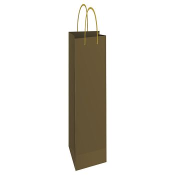 Vrećice ukrasne-boca 13x40x8 cm sjajna plastifikacija Fornax zlatne