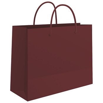 Vrećice ukrasne 24x16x7 cm sjajna plastifikacija Fornax bordo