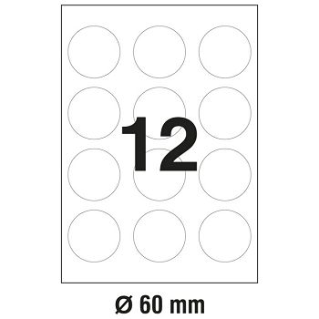 Etikete ILK fi-60mm pk100L Markin 210R310