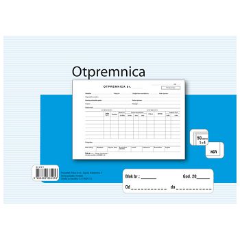 Obrazac A-21/NCR otpremnica A5 1+4 Fokus