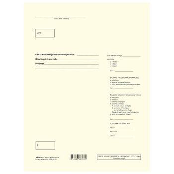 Obrazac B-148-U omot spisa 120g šamoa Fokus
